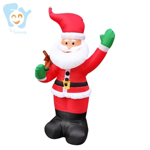Papá Noel inflable de Navidad, césped interior iluminado, 6 pies - Product Image 3
