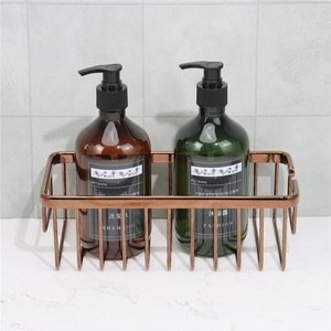 Cesta de malla para inodoro de esquina, estante de ducha de una sola capa profundo para baño, moderno, de acero para hotel - Product Image 5