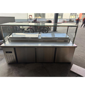 Refrigerador y Congelador Comercial de Doble Temperatura de Acero Inoxidable Rebirth <span class=keywords><strong>para</strong></span> Uso en Barras de Sándwiches, Pizzas y Ensaladas - Product Image 4