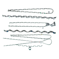 Bande de connexion de tige d'épissure hélicoïdale préformée pour accessoires de tige d'armure de conducteur toronné en aluminium