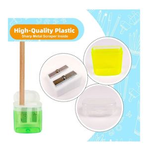Sacapuntas Manual Portátil de Doble Orificio con Tapa para Uso Escolar, en el Hogar y en la Oficina, para Niños y Adultos - Product Image 4