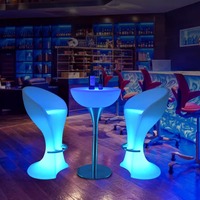 Offre Spéciale mode PE matériel télécommande Rechargeable rvb veilleuse Led Bar chaise Table pour la décoration