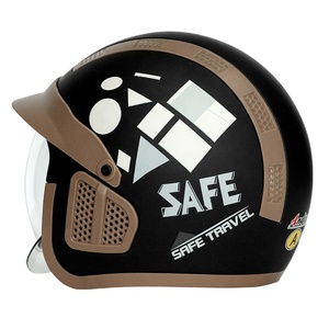 China Venta al por mayor <span class=keywords><strong>Casco</strong></span> de motocicleta <span class=keywords><strong>Vintage</strong></span> Montar Protector 3/4 Cap Cascos Para Moto <span class=keywords><strong>Casco</strong></span> Sicurezza 2025 NUEVO - Product Image 4