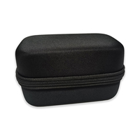Étui de transport portable en EVA noir, étanche, avec fermeture éclair, en tissu tricoté, pour rangement vide