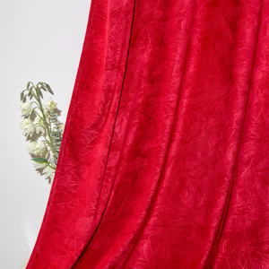 <span class=keywords><strong>Tende</strong></span> di Lusso in Velluto Rosso Dairui, Pannelli Oscuranti Moderni Super Morbidi e Isolanti con Occhielli, Personalizzabili per <span class=keywords><strong>Soggiorno</strong></span> - Product Image 1