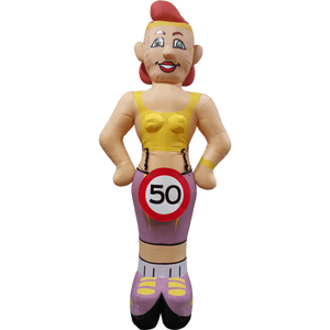 Divertida muñeca inflable Sarah pop Aso Girl sosteniendo un teléfono móvil en la mano con una apariencia popular exagerada - Product Image 2