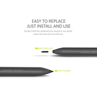 Stylet actif à 1024 niveaux de pression, stylet HP Tilt Pencil avec batterie pour Surface Pro