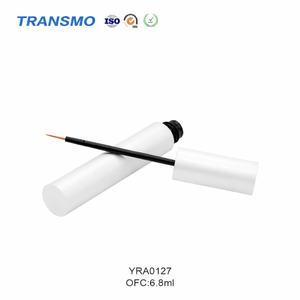 Tubes vides en plastique blanc de 6 ml avec bouchons plaqués pour sérum de croissance des cils, eye-liner, emballage cosmétique - Product Image 5