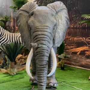 Réplique d'éléphant asiatique animatronique grandeur nature, statue d'animal sauvage robotique, modèle réaliste de pachyderme pour exposition <span class=keywords><strong>zoologique</strong></span> - Product Image 4
