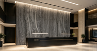 Pierre décorative flexible imperméable de haute qualité pour la décoration murale de projets modernes de villas et d'hôtels