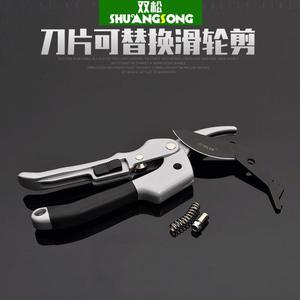Bypass Pruner Gray Carbon Steel Teflon Coated 20-30 Mm Trimming Diameter Pulley Design For Fruit Branches And Flowers - Product Image 4