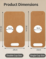 Support de transport personnalisé pour gobelets en papier – Plateau pour emballage de café et de boissons à emporter pour restaurants – Vente en gros