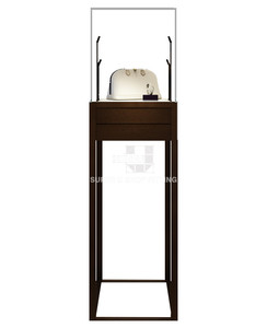<span class=keywords><strong>Vitrine</strong></span> de présentation de bijoux <span class=keywords><strong>ronde</strong></span> de luxe sur piédestal avec éclairage LED, mobilier de magasin de bijoux, vitrines de bijouterie - Product Image 5