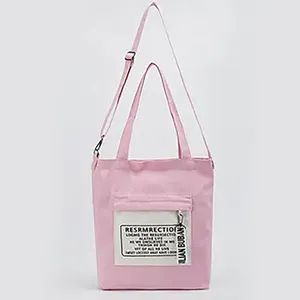 Bolsa de praia de lona casual para mulheres, sacola de compras de luxo com estampa personalizada, reutilizável, novidade da moda chinesa