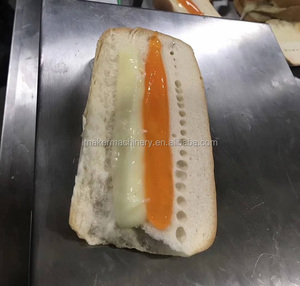Hochwertige Fabrik Sandwich Marmelade Sahne gefüllt Brot machen Füll maschine für <span class=keywords><strong>Burger</strong></span> Brötchen - Product Image 6