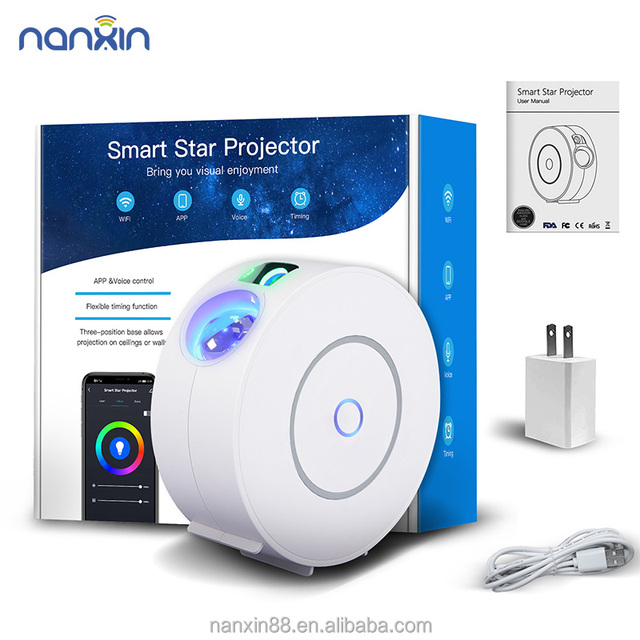 Smart Wifi Star Projector, Starry Projector Laser Star Projector Night Light Lamp with Alexa & Google Home Baby Night Light