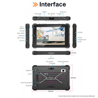 Tablet PC Anti-Ledakan 10 Inci Android 10 Industrial IP68 8 Core 4G RAM 64G ROM IECEX Jaringan 4G WIFI Bluetooth GPS Beidou