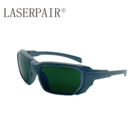 Lunettes de sécurité laser certifiées en polycarbonate haute protection OD8+ pour soudage laser manuel 900-1100 nm