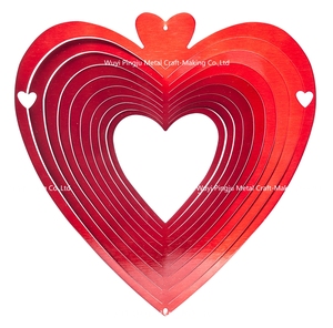 Klassieke Laser Cut <span class=keywords><strong>3d</strong></span> <span class=keywords><strong>Wind</strong></span> Spinner-Hart - Product Image 1