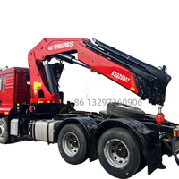 Camions tracteurs avec grue articulée pliable 2-20 tonnes, moteur Weichai, boîte de vitesses, pompe, équipement de levage pour la construction
