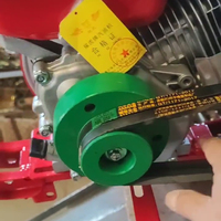 Microtiller de mano multifuncional, siembra de zanjas, deshierbe y fertilización, Mini Tractor, cultivador de doble cadena