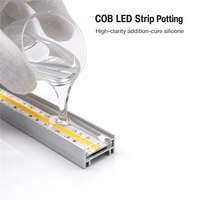 Adhésif de scellement transparent en gel de silicone souple bicomposant pour l'éclairage LED et la construction d'affichages électroniques