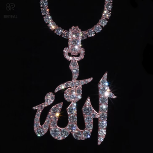 Pendentif Hip Hop 3D en Argent 925 avec Moissanite VVS, testé au diamant, personnalisé, style Iced Out, pour homme, bijoux fins - Product Image 1