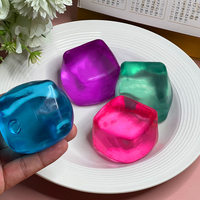Novedad 2026: Juguete Sensorial Calmante Cuadrado Antiestrés, Cubo de Hielo Blandito de TPR, Bolas Antiestrés para Apretar, Caja para Adolescentes y Adultos, Llavero