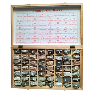 Gelsonlab HSGM-047 60 sortes <span class=keywords><strong>de</strong></span> spécimen <span class=keywords><strong>de</strong></span> roches échantillon <span class=keywords><strong>de</strong></span> roches pour les leçons <span class=keywords><strong>de</strong></span> géographie - Product Image 1