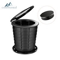 Toilette pliable portable en plastique ABS imperméable pour les voyages en plein air, le camping, la pêche, la randonnée, l'escalade