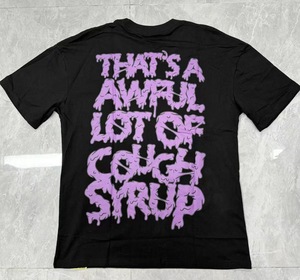 Nuovo Arrivo T-shirt da <span class=keywords><strong>Uomo</strong></span> Streetwear con Stampa 'THAT'S AWFUL LOT COUGH SYRUP' in 100% Cotone Traspirante a Manica Corta Vestibilità Ampia - Product Image 2