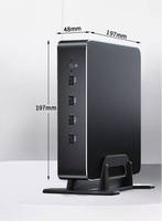 Mini Desktop I7 4700HQ 4200M Four-Core Eight-Thread Portable Gaming System WiFi HD VGA Core Business Barebone Fanless Industrial