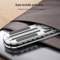 Support de bureau portable pliable en alliage d'aluminium WFYEAR OEM à 10 positions réglables, étanche, léger (0,2 kg), pour lit