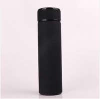 Thermos en acier inoxydable à vide thermique 500 ml Peinture en caoutchouc Thermos Bouteille d'eau de voyage Anti-fuite Facile à nettoyer