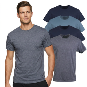 เสื้อยืดคอกลมผู้ชายสีพื้น 6 สี ดำ ขาว เทา กรมท่า น้ำหนักเบา แห้งเร็ว ระบายอากาศดี ซับเหงื่อ สปอร์ต - Product Image 3