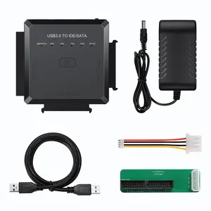 USB 3.0 to IDE and SATA Converter External Hard Drive Adapter Transfer Data Kit for Universal 2.5/3.5 HDD/SSD Hard Drive Disk