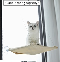 Hamac pour chat amélioré avec système de fixation par ventouses, lit pliable pour chat à fixer sur le rebord de la fenêtre