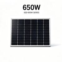 Panneau solaire bifacial demi-cellule de type N 650W 182R 132 cellules, efficacité 23,23 %, vente en gros pour distributeurs et importateurs de panneaux solaires