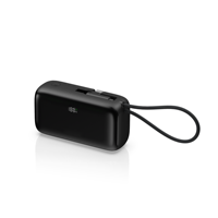 Tragbare Hochkapazitäts-Mini-Powerbank 10000mAh Li-Polymer-Akku 2-in-1 mit Integriertem USB-C-Anschlusskabel 22,5W Schnellladegerät LED