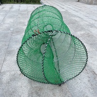 Jaring Lipat Pegas Hijau 70 X 140cm untuk Alaska, USA, Perangkap Kepiting, Ikan, Ikan Kod, Belut, Lobster, Udang Karang