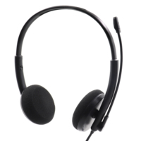 Casque USB avec microphone et microphone, pour ordinateur, système voip et appels de conférence