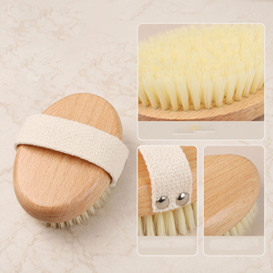 Custom Logo 100 Natural Vegan Sisal Bristle <b>Bamboo</b> Wooden Handle Exfoliating Wet Dry Body <b>Brush</b> for Shower Massage - Product Image 5