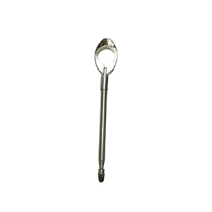 Antenne de moto en alliage d'aluminium argenté, hauteur réglable pour modèles de vélos électriques et de motos - Product Image 2