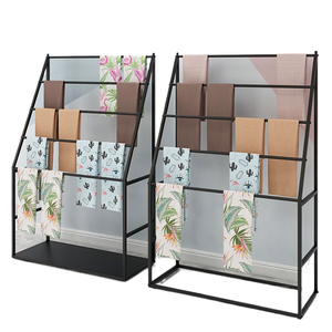 Présentoir de tissus pour centre commercial, présentoir de foulards en soie et de tissus, et portant sur pied, dédié à la présentation de nuanciers de tissus. - Product Image 4