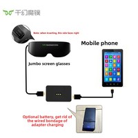 Lunettes VR pour films, écran intelligent mobile 3D 4K, casque portable, lunettes VR pour adultes, réalité virtuelle pour Android IOS AIO8