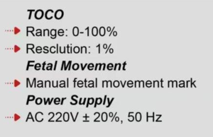 Monitor Fetal Portátil WFM-08A, FHR TOCO FM, Monitor de Frecuencia Cardíaca Fetal en Tiempo Real con Impresora - Product Image 6