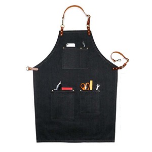 Delantales de Mezclilla de Nuevo Estilo, Uniformes de Trabajo para Estilistas, Baristas, Personal de Restaurantes y Tiendas de Té con Leche, Pintores - Product Image 1