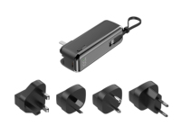 Chargeur mural mini rapide, batterie externe |   Banque d'alimentation portable 5000mAh Capsule USB-C Affichage LED Chargeur rapide 2 en 1 Prise universelle