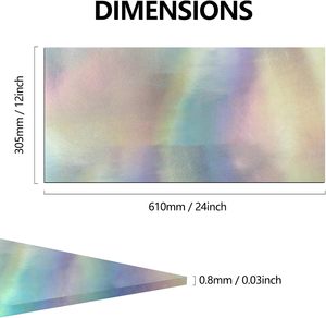 Feuille de similicuir en fibre de carbone de 12x24 pouces, feuille de similicuir épaisse thermocollante pour patchs - Product Image 6