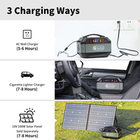 Livraison gratuite depuis l'entrepôt américain, prix de gros, générateur solaire portable rechargeable 330W avec panneau solaire à onde sinusoïdale pure pour appareils